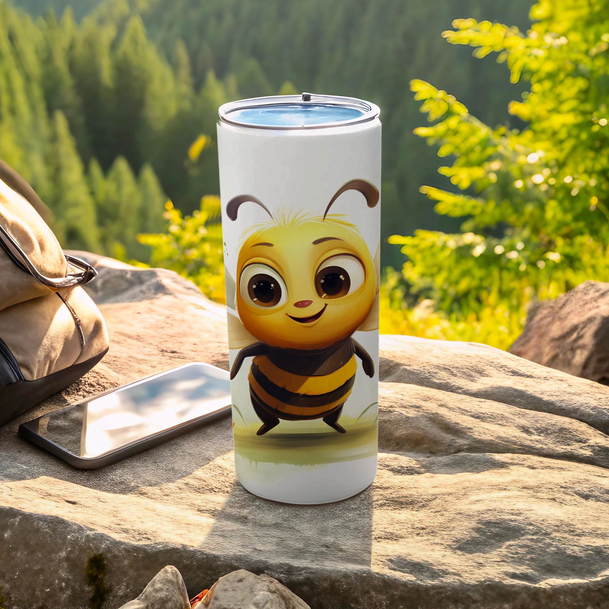 Happy Cartoon Bee Character Insulated Tumbler product type
bee tumbler
cartoon bee
cute bee
happy bee
smiling bee
bee character
insulated tumbler
travel mug
drinkware gift
animal themed
insect design
kids tumbler
outdoor drinkware
unique tumbler
yellow bee
striped bee
nature design
adventure mug
fun tumbler
portable drinkware