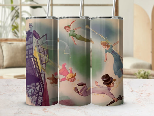 Fantasy Adventure with Flying Characters Tumbler