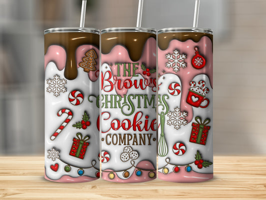 The Brown's Christmas Cookie Company tumbler product
