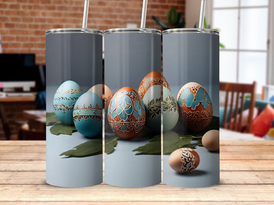 Colorful Intricate Pysanky Eggs Design Holiday product type