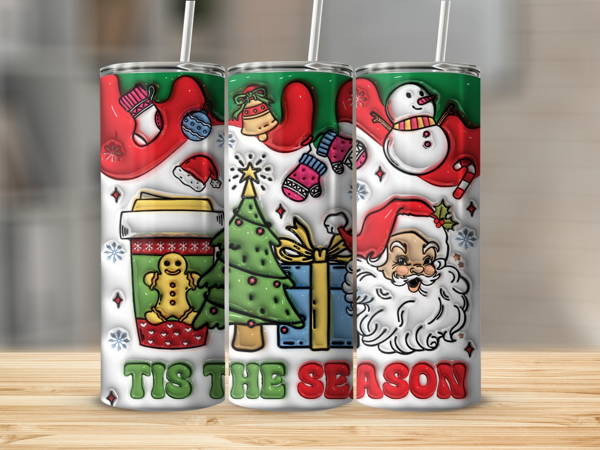 Tis The Season Christmas Holiday Drinks Tumbler