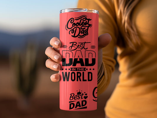 Coolest Dad Best Dad in The World Tumbler Mug