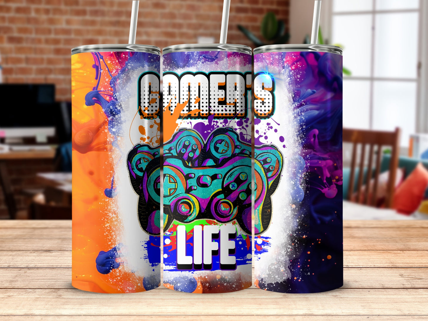 Gamers Life Controller Art Tumbler Product