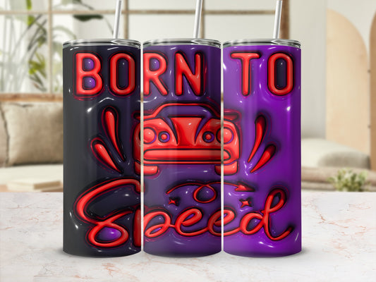 BORN TO SPEED Car Graphic Tumbler Drinking Product Type