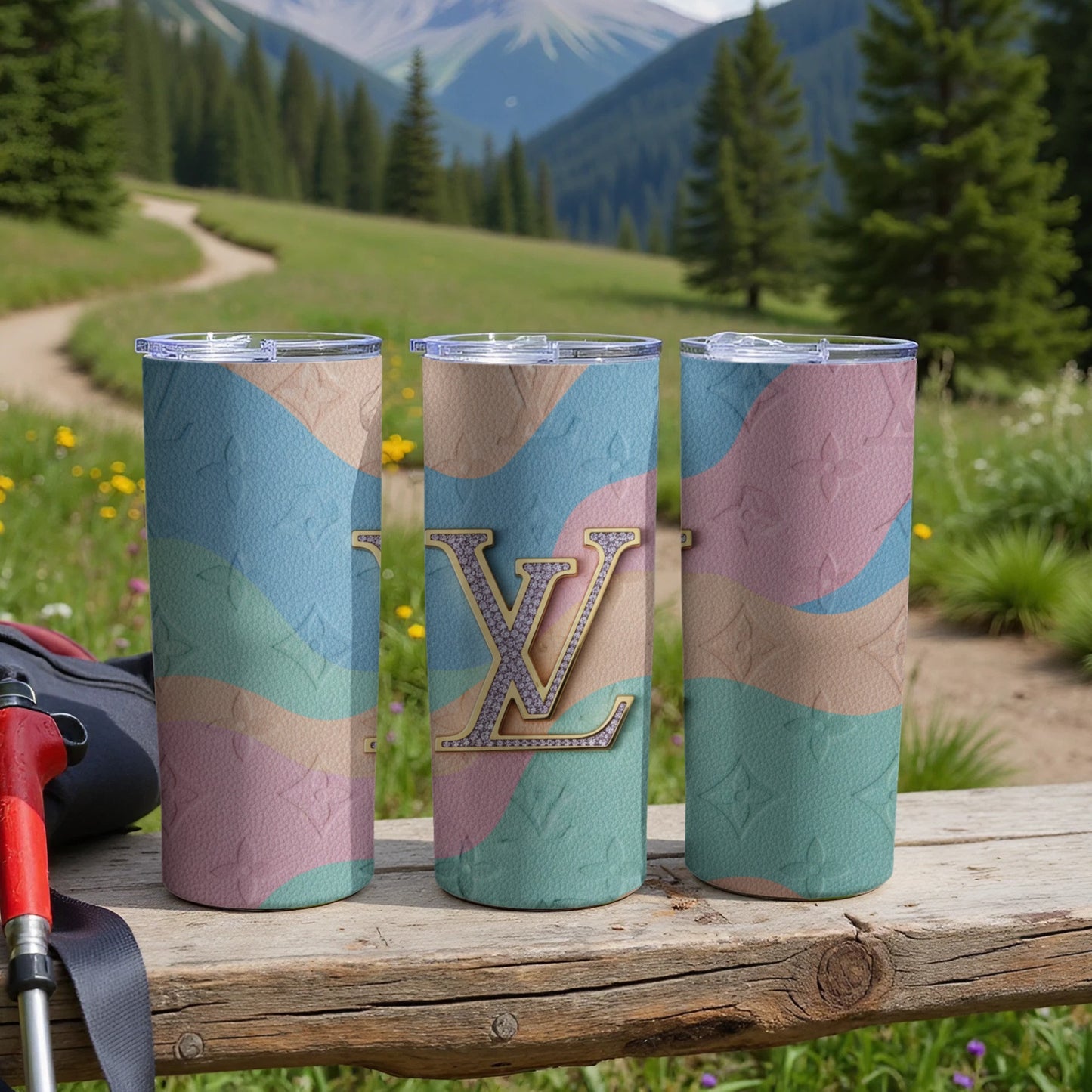 Pastel Multicolor Travel Tumbler Stainless Steel Flask