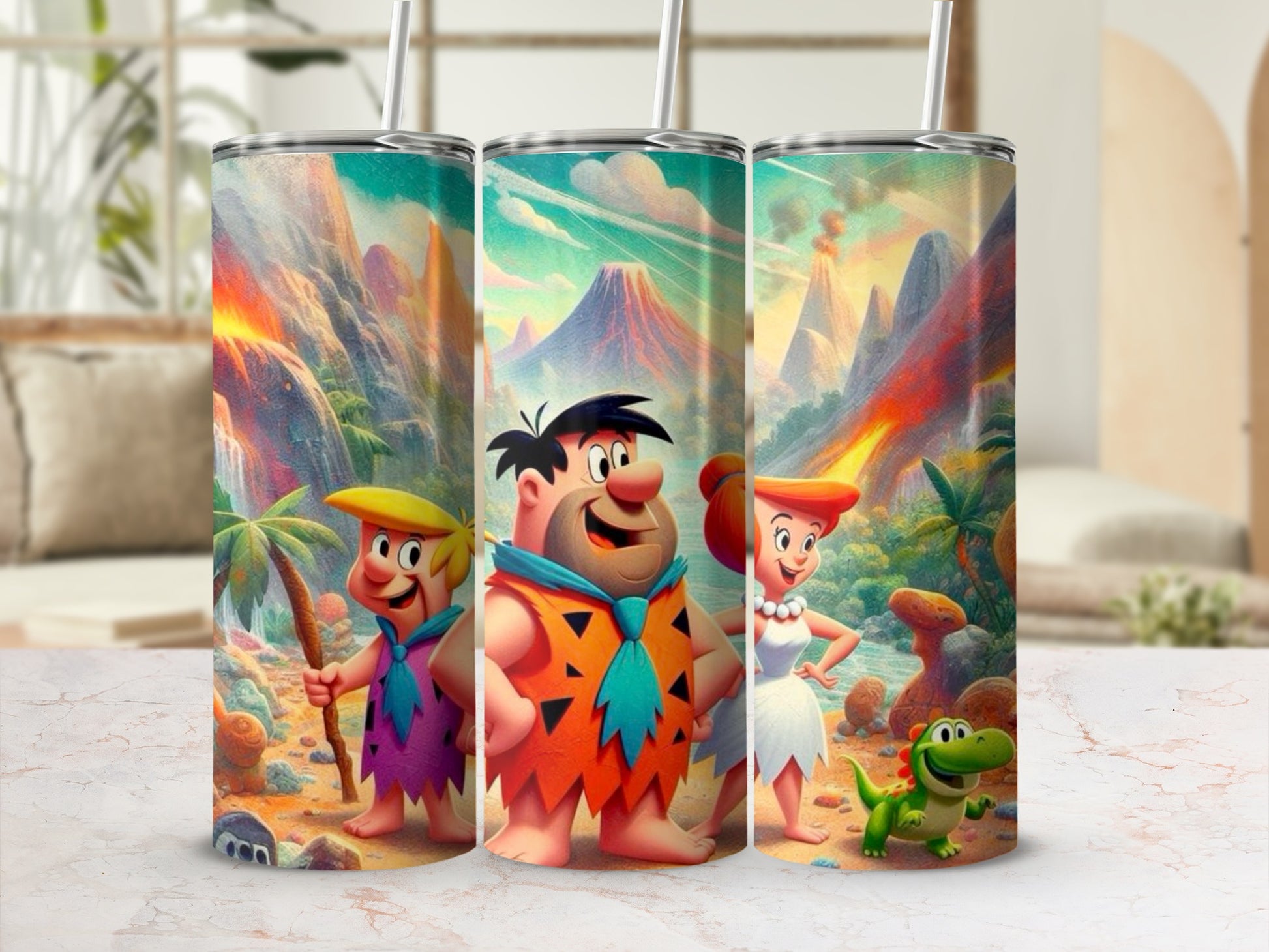 Colorful Cartoon Themed Stainless Steel Tumbler Cup