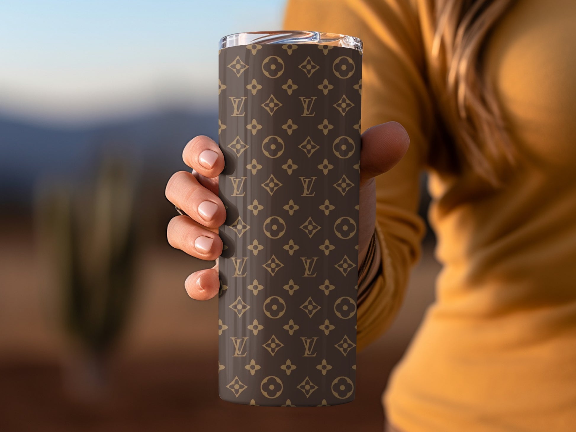Stylish Designer Patterned Insulated Travel Mug