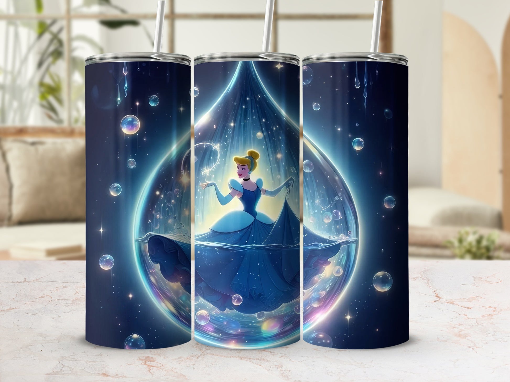 Fairy Tale Princess Design Insulated Drink Tumbler
