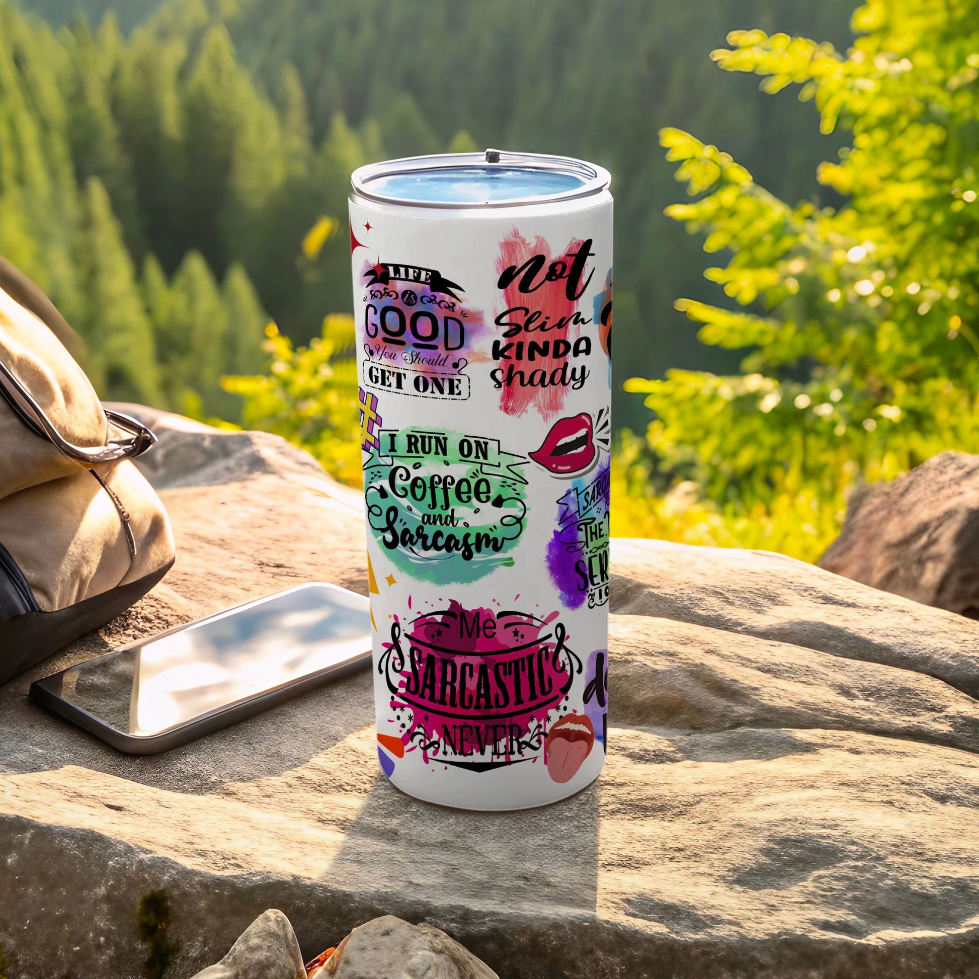 Life Good Coffee Sarcasm Sarcastic Never Tumbler product type