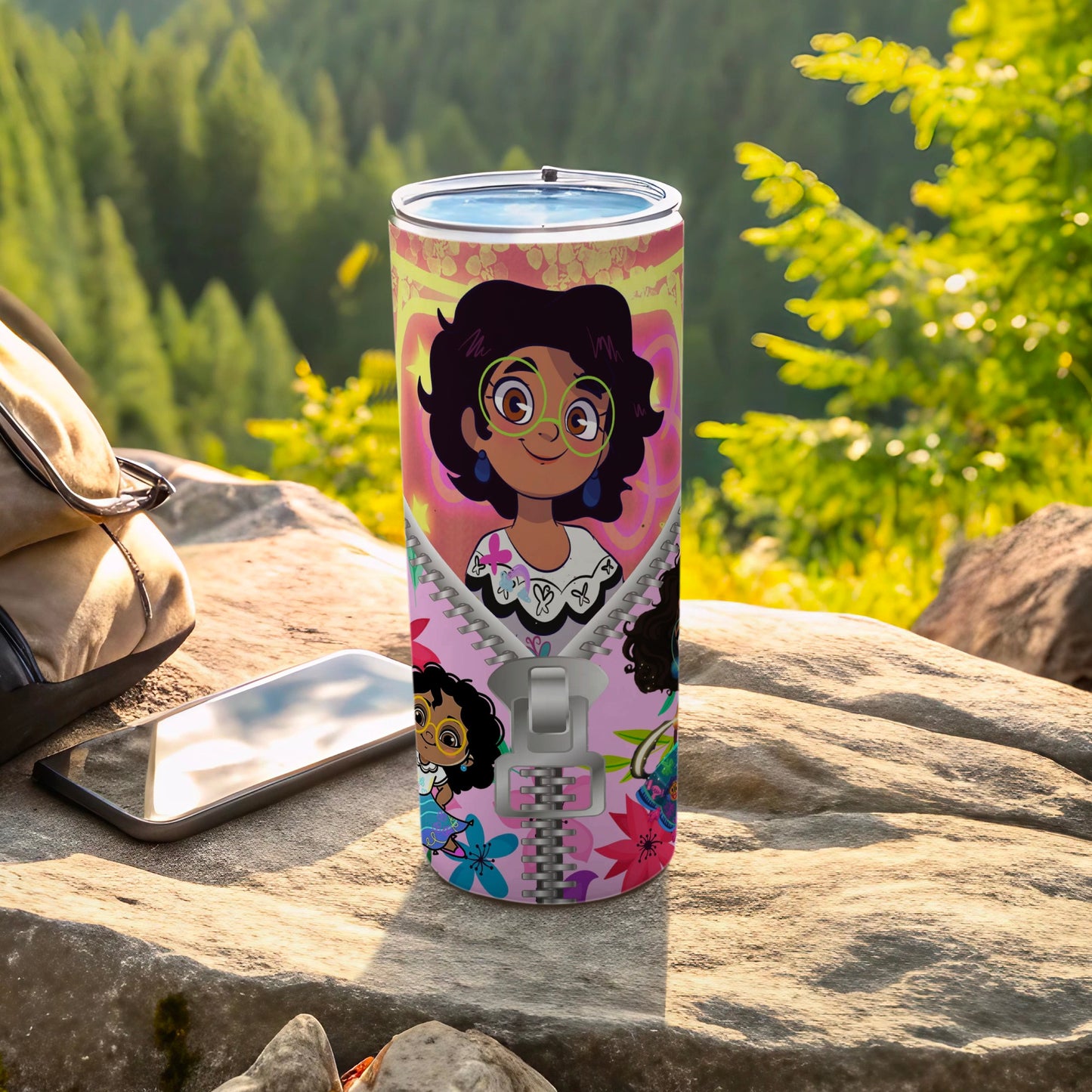 Vibrant Character-Themed Travel Tumbler for Kids