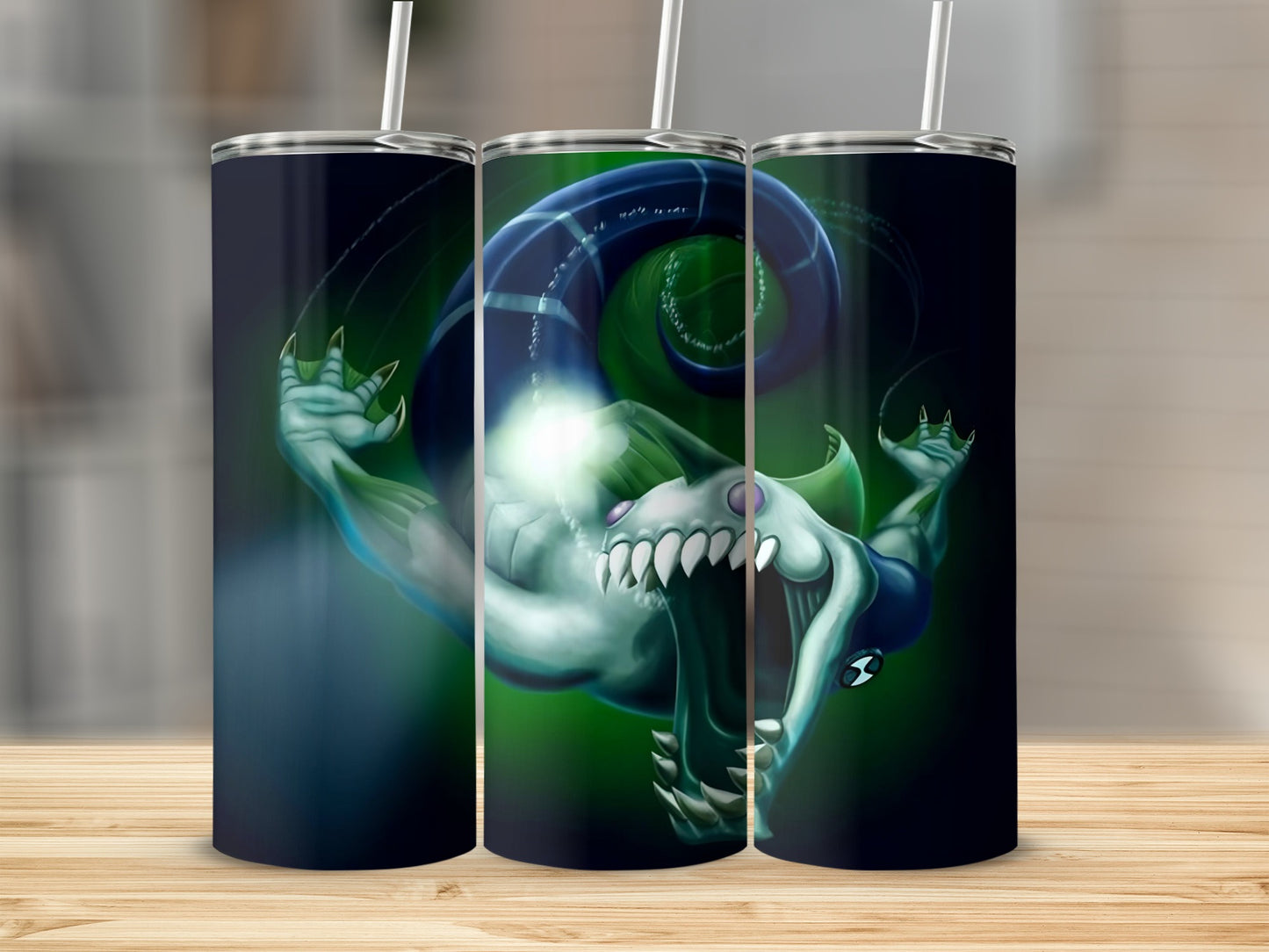 Fearsome Alien Monster Design Tumbler Flask