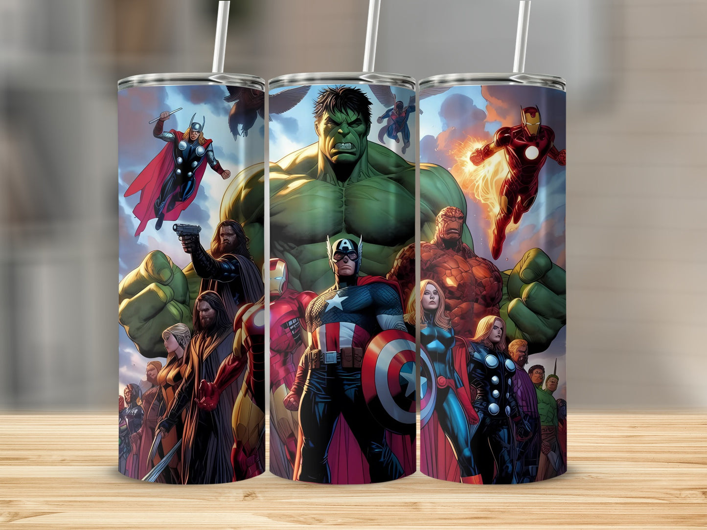 Marvel Superheroes Tumbler with Straw 20oz
