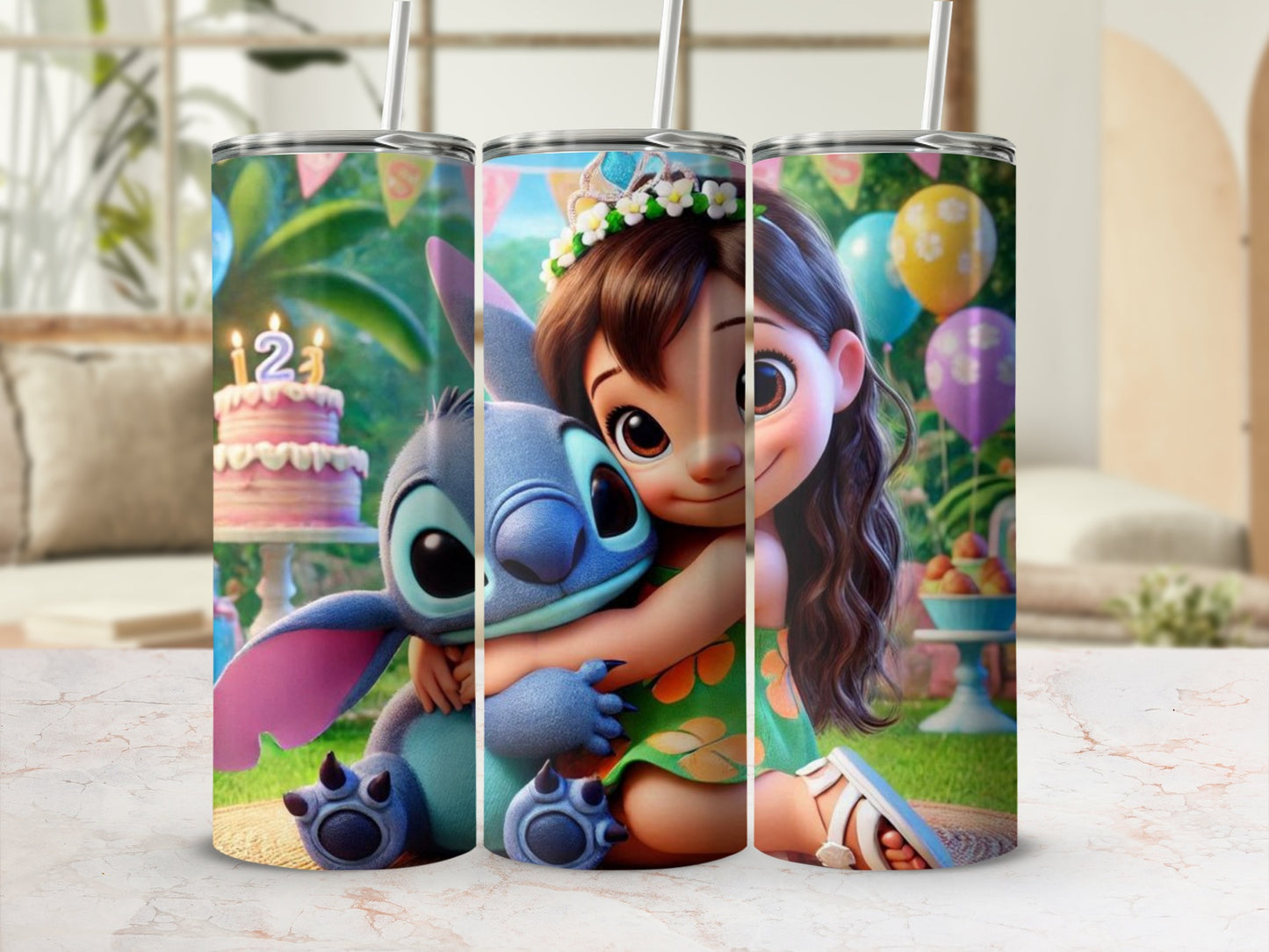Cute Cartoon Character Birthday Celebration Tumbler Cup