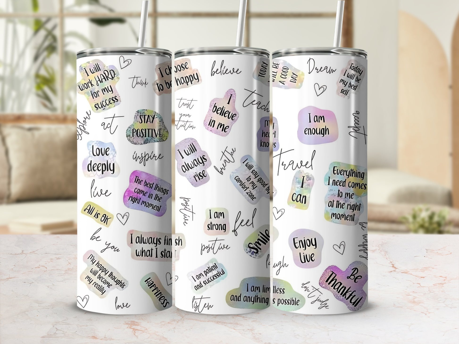 Inspirational Quotes Travel Mug for Daily Motivation