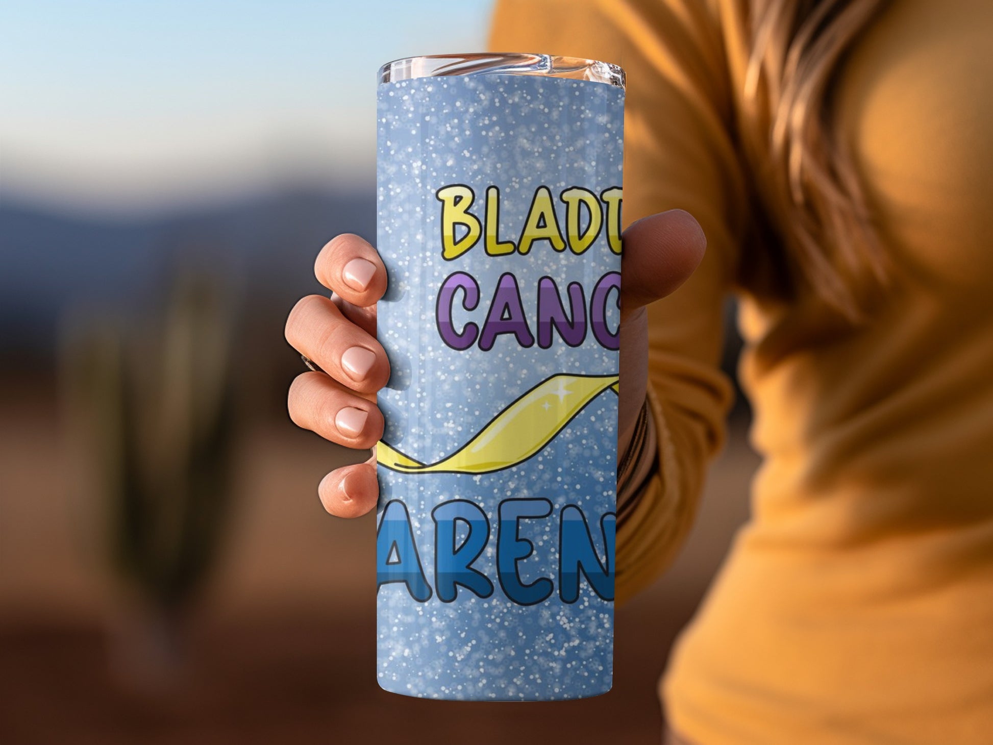 Bladder Cancer Awareness Double Wall Tumbler