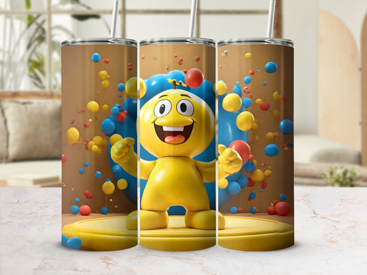 Colorful Balloon Character Kids Tumbler Cup