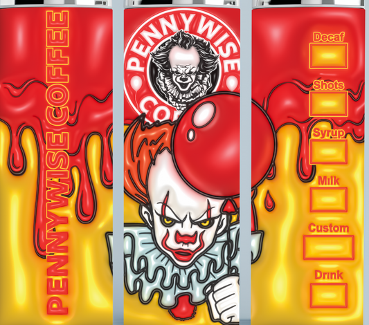 Pennywise Coffee Starbucks tumbler