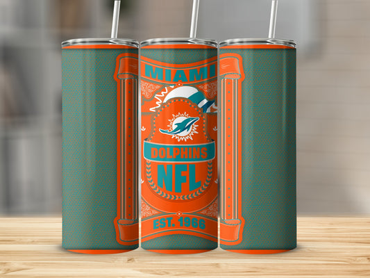 Miami Dolphins NFL Established 1966 Graphic Tumbler