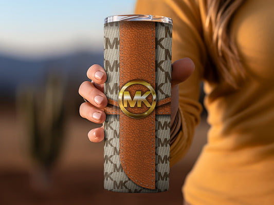 Stylish MK Branded Insulated Tumbler Cup for Beverages