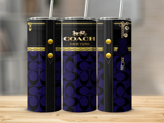 Luxurious Coach New York Designer Tumbler Flask