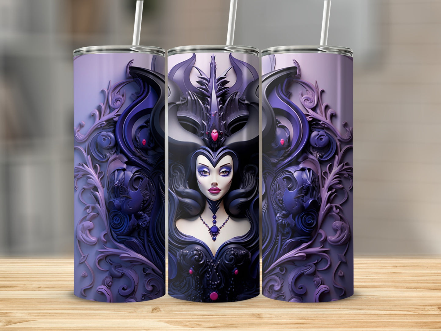 Gothic Enchantress Artwork Theme Tumbler Cup