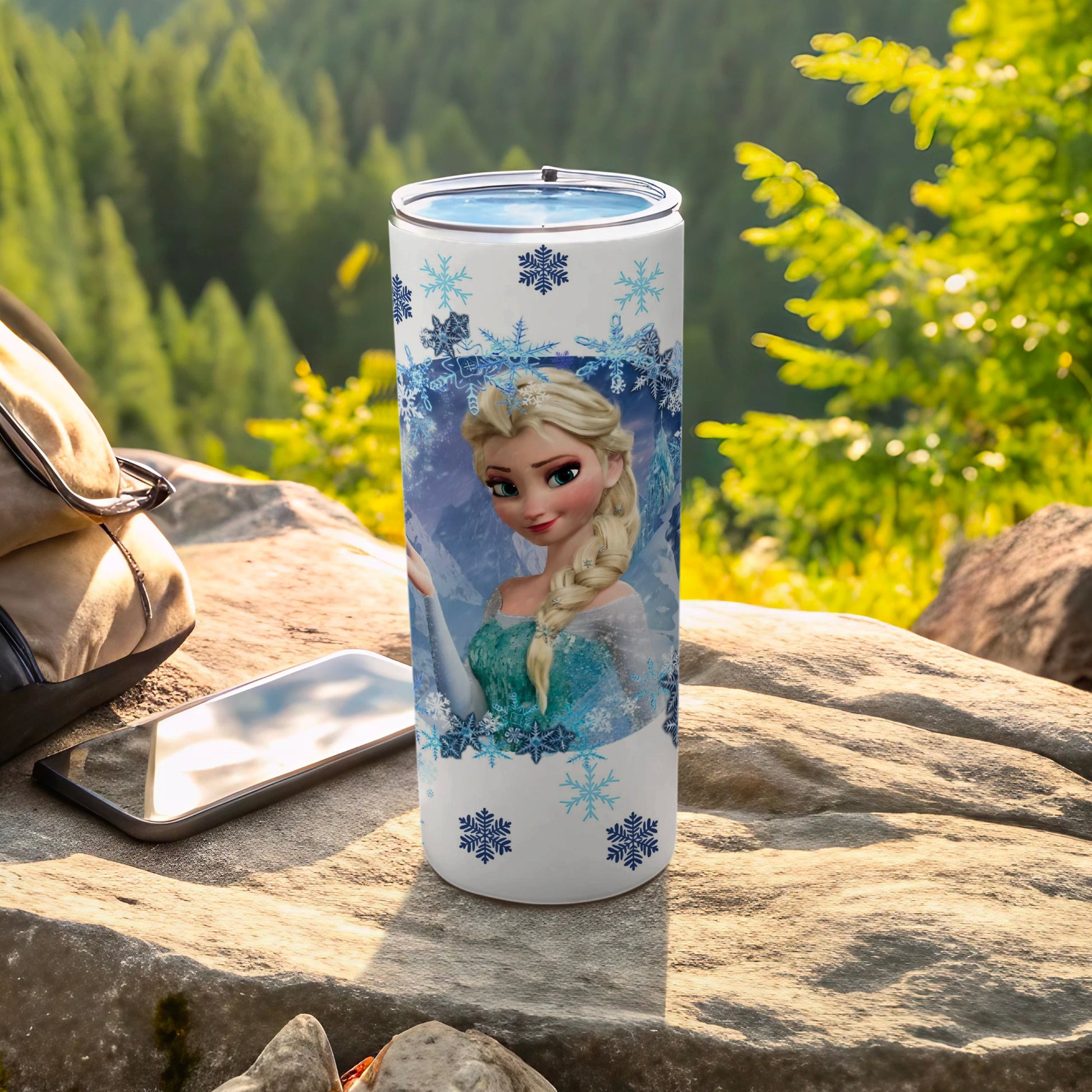 Frozen Elsa Character Design Insulated Travel Tumbler