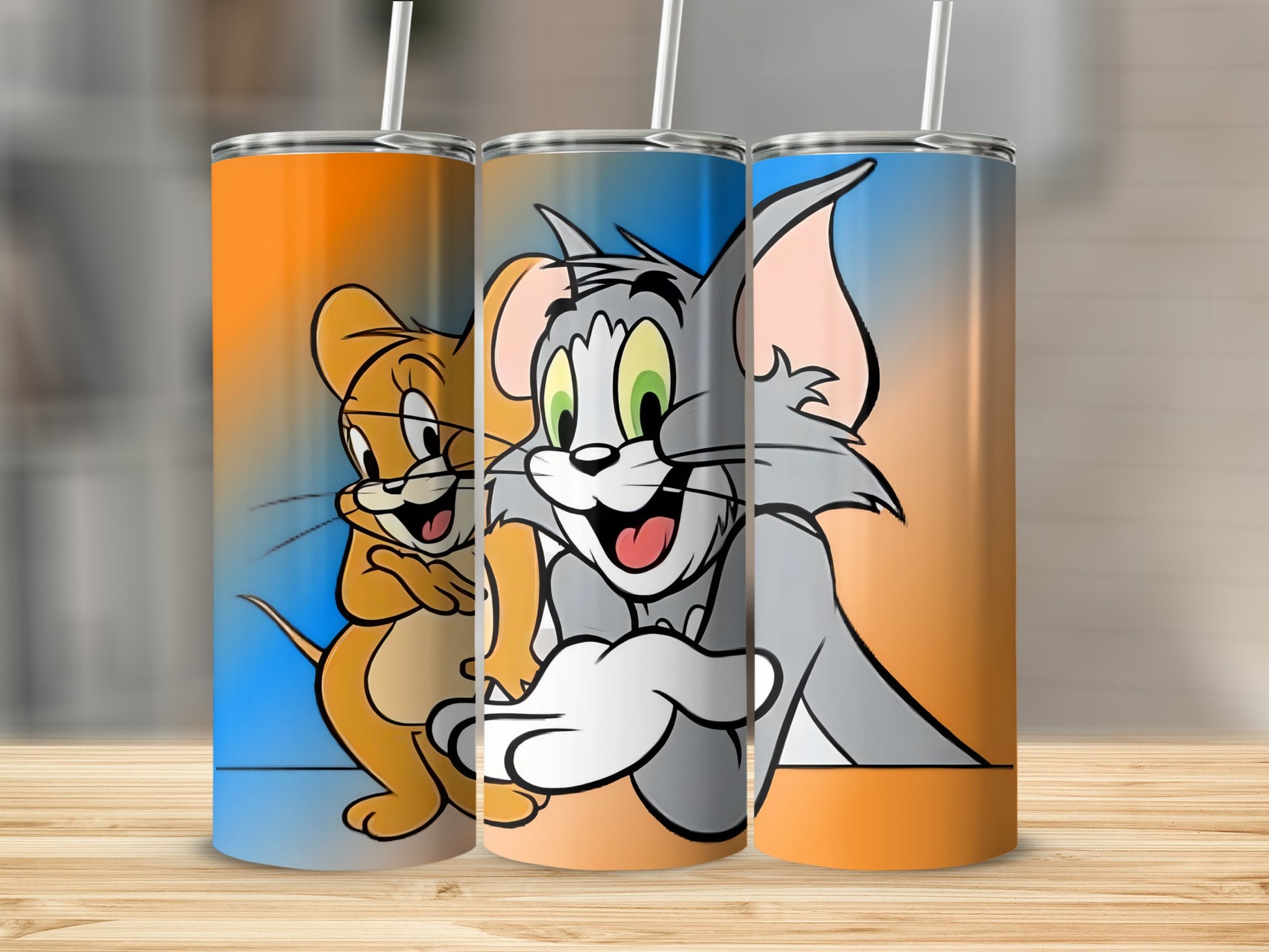 Tom and Jerry Cartoon Design Tumbler Product