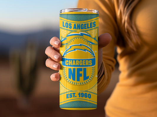 Los Angeles Chargers NFL Est 1960 Team Logo Tumbler