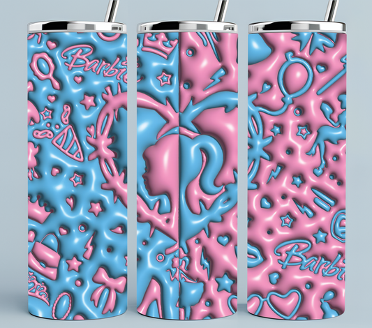 Barbie Pink and Blue Heart