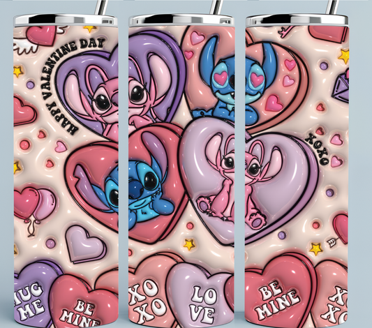 Stitch 3D Love Tumbler
