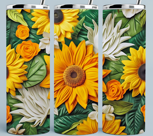 Sunflower tumbler