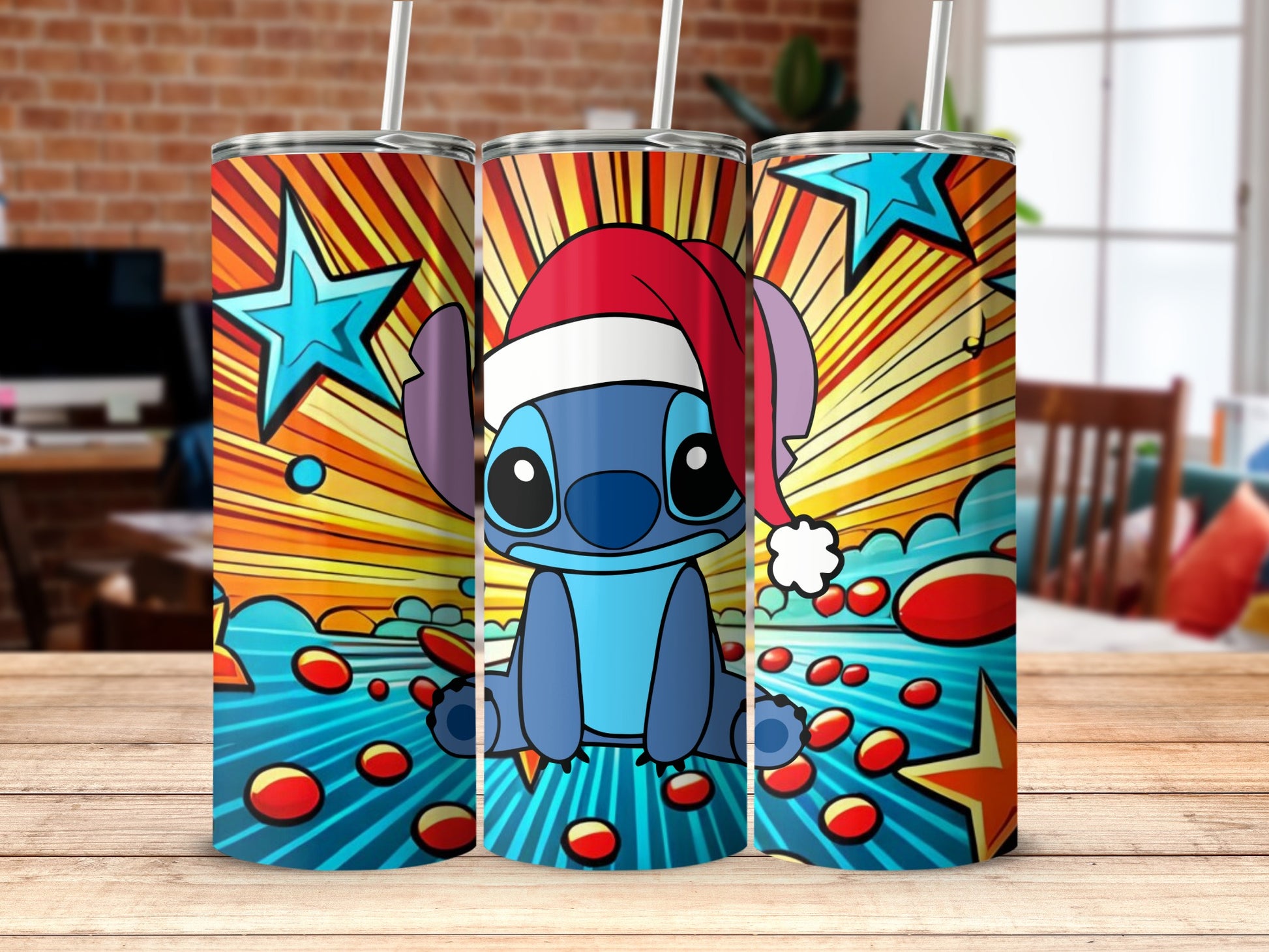 Festive Cartoon Character Insulated Tumbler