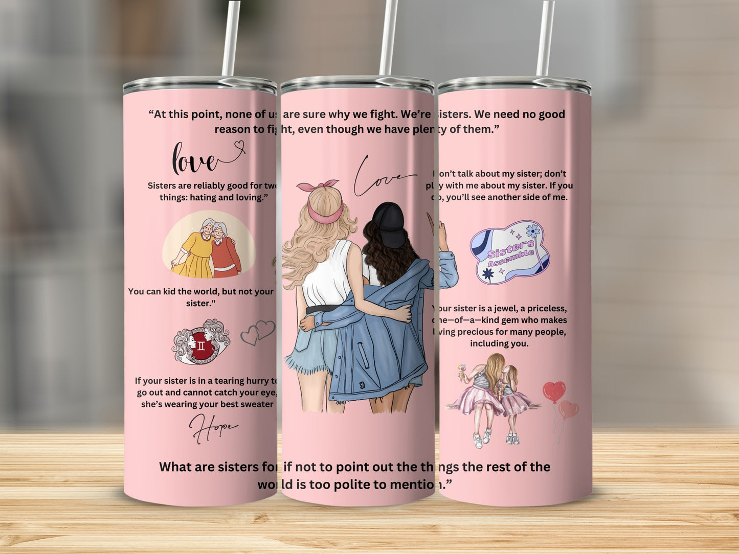Sisters Are a Priceless Gift Tumbler Product