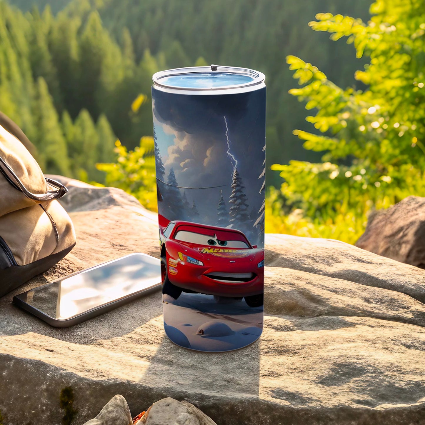 Lightning McQueen Insulated Tumbler for Outdoor Adventures