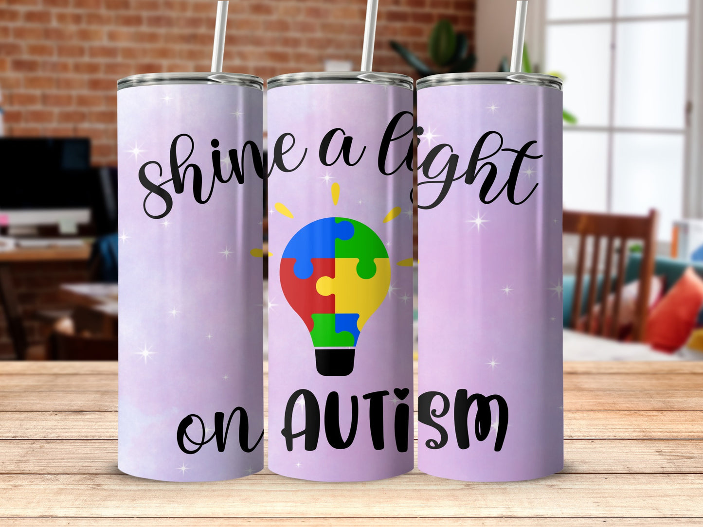 Shine a Light on Autism Drinkware Product