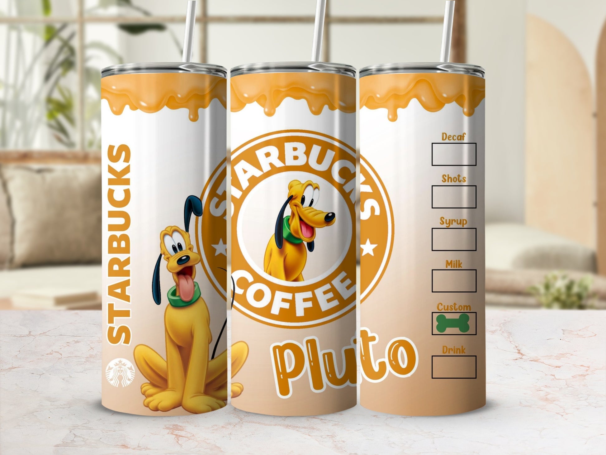 Starbucks Pluto Coffee Tumbler Customizable Drink Option