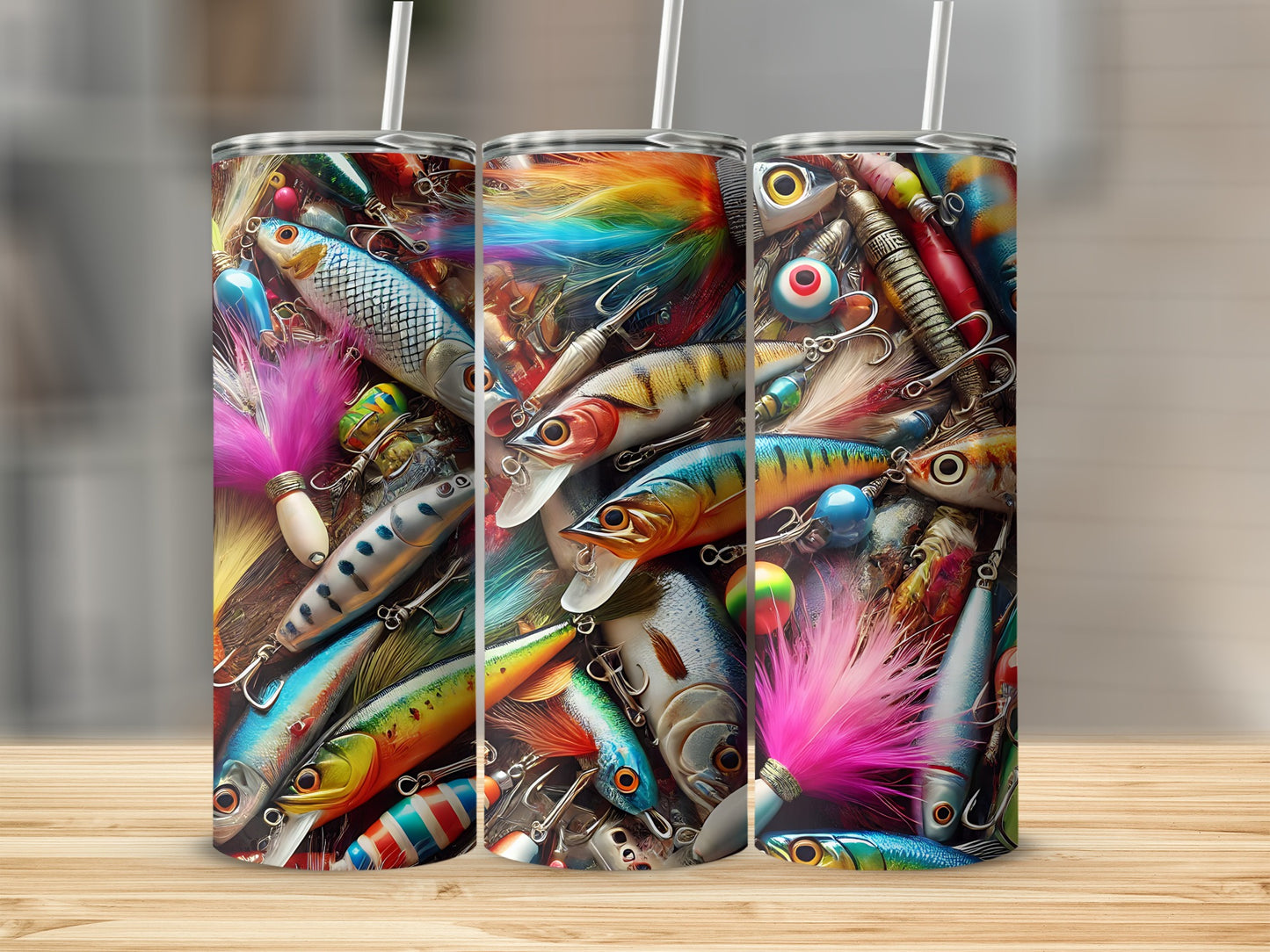 Vibrant Fishing Lures Assortment Angler Gear Design product type