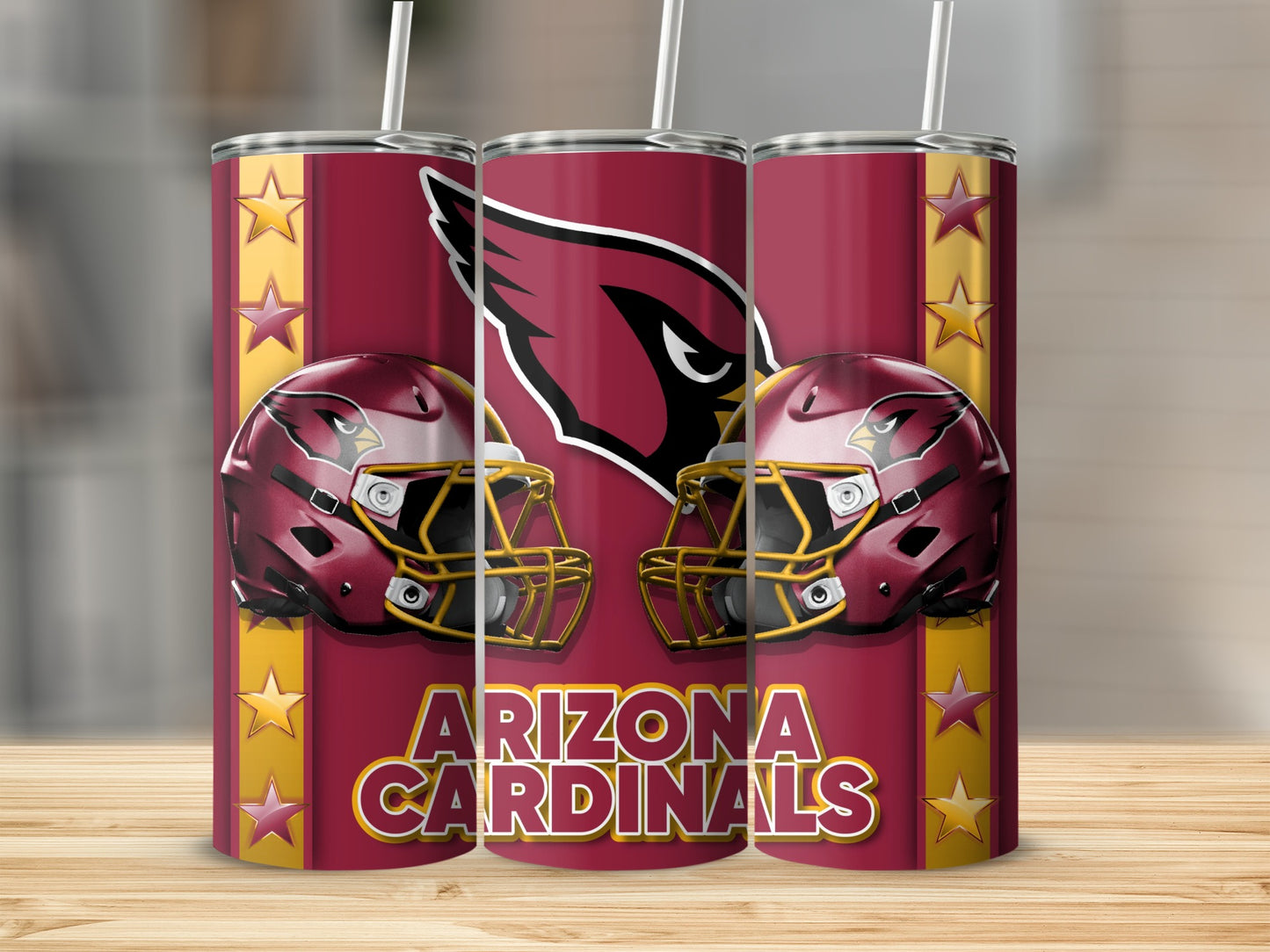 Arizona Cardinals Helmets with Team Logo Design Tumblers