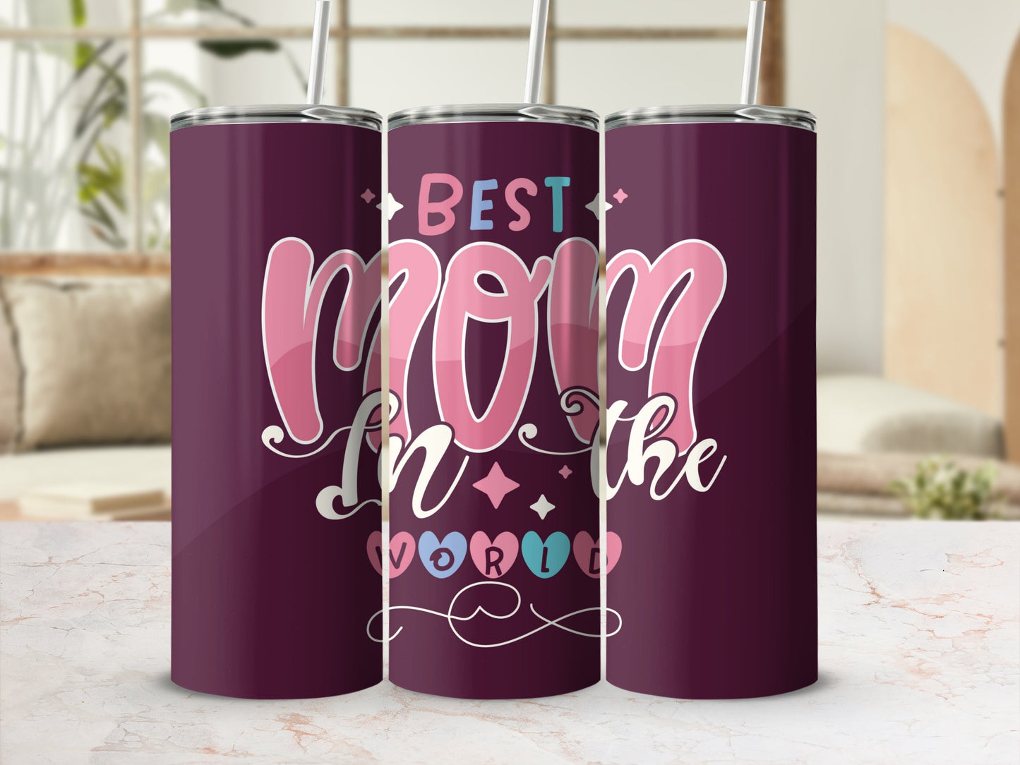 Best Mom in the World Travel Tumbler for Mothers