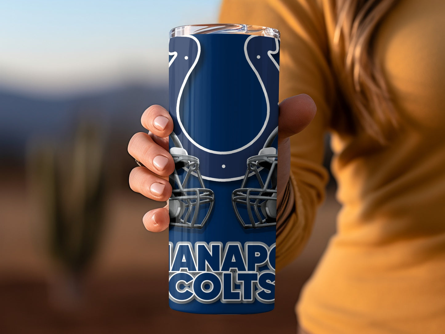 Indianapolis Colts Football Helmets Team Logo Tumblers