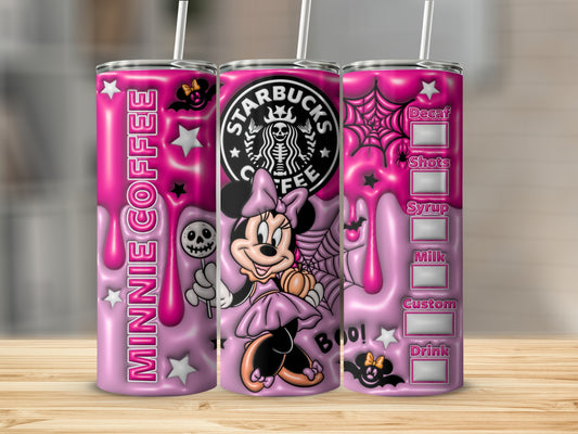 Minnie Halloween Themed Customizable Tumbler Cup
