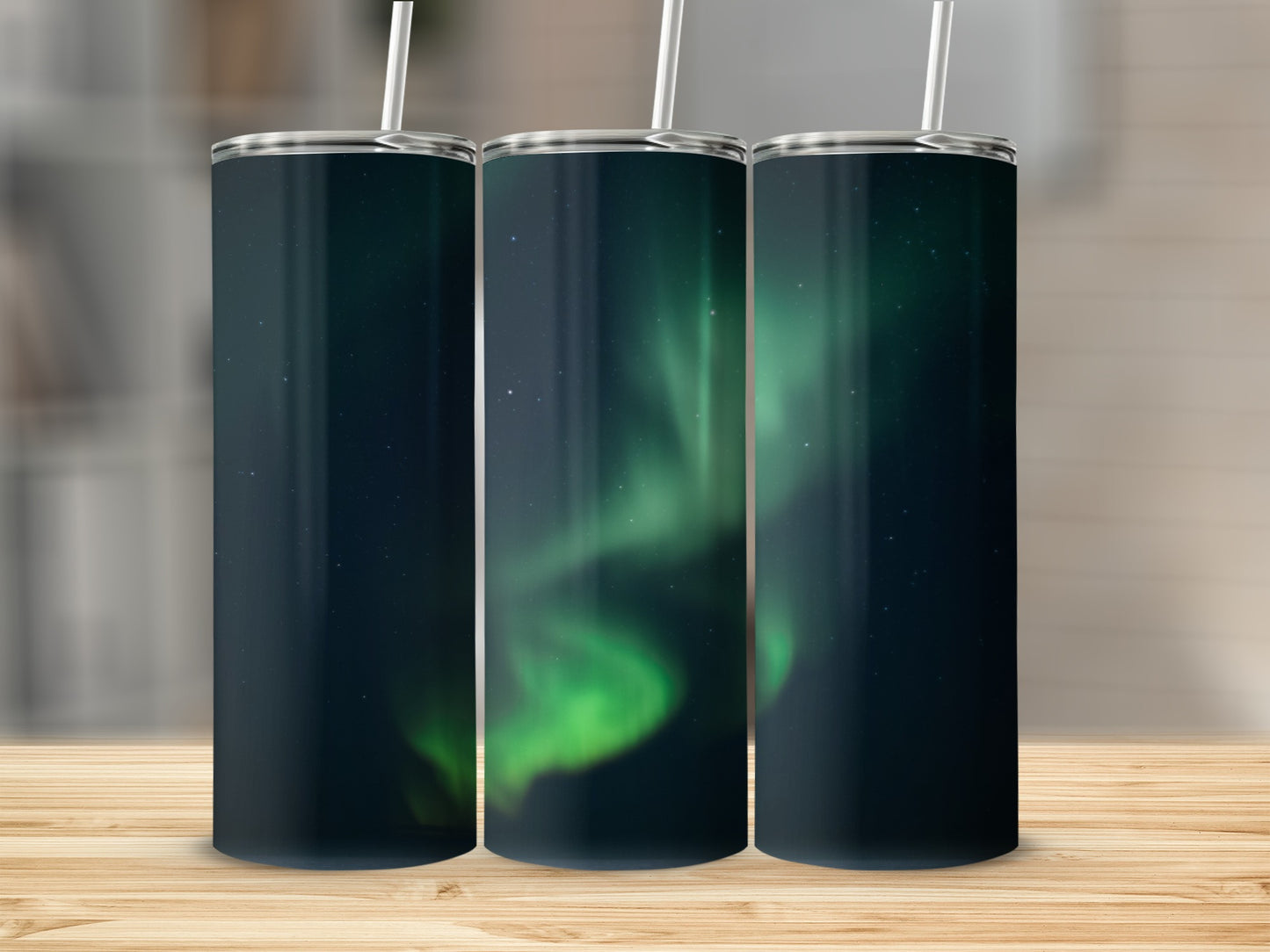 Northern Lights Tumbler Set with Straws Product