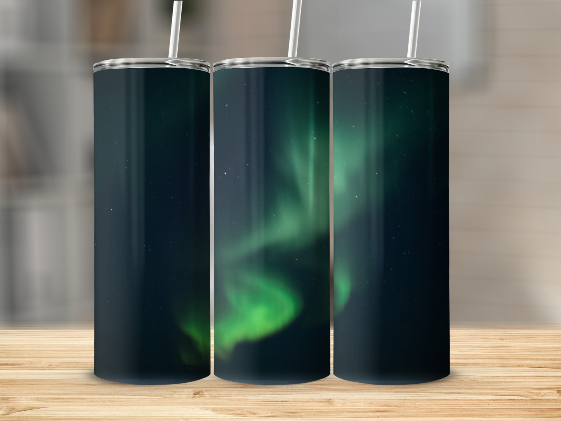 Northern Lights Tumbler Set with Straws Product