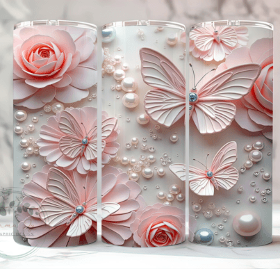 Pink and White Butterflies