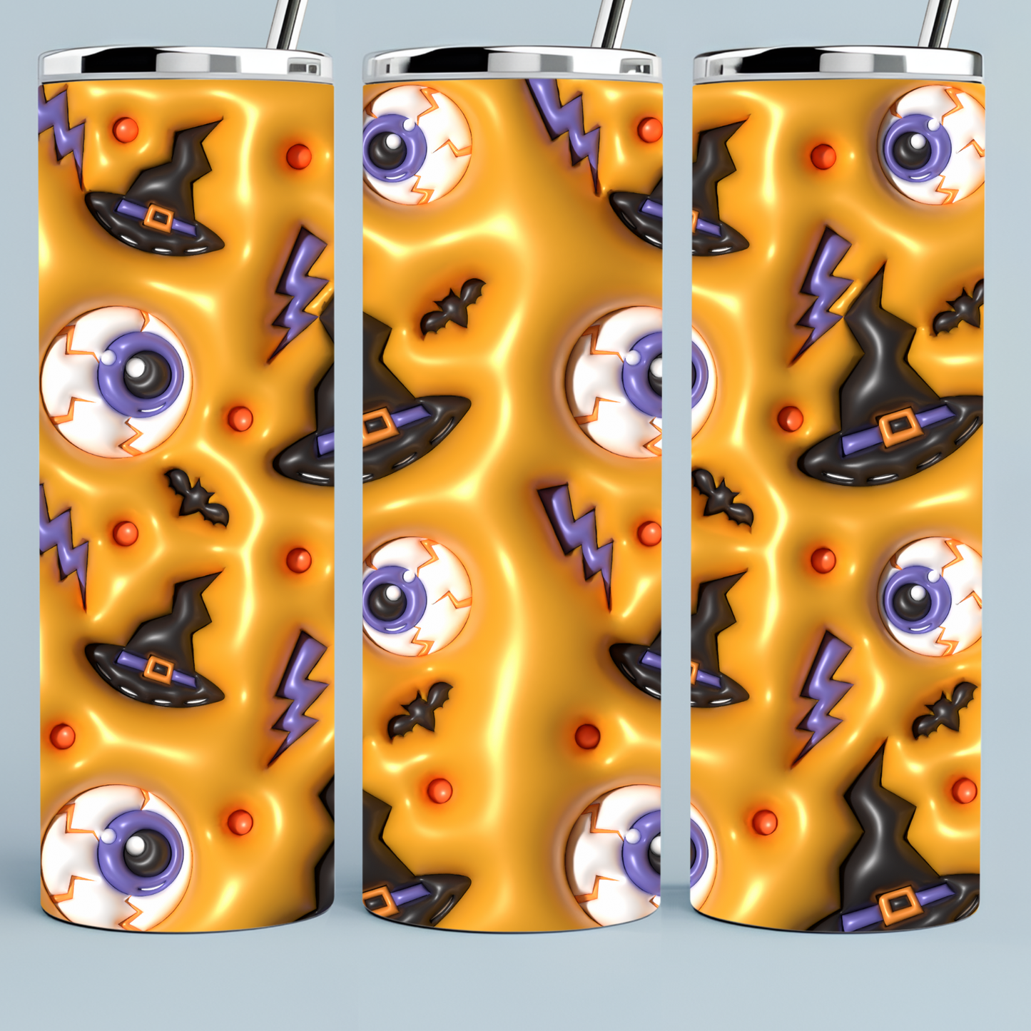 Eyeballs and Witch Hat Tumbler