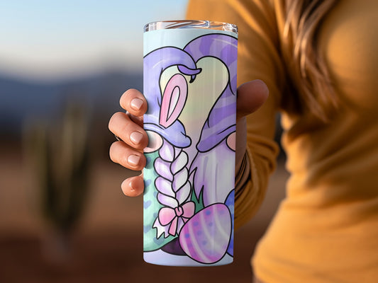 Easter Bunny Gnome Pastel Themed Tumbler Product