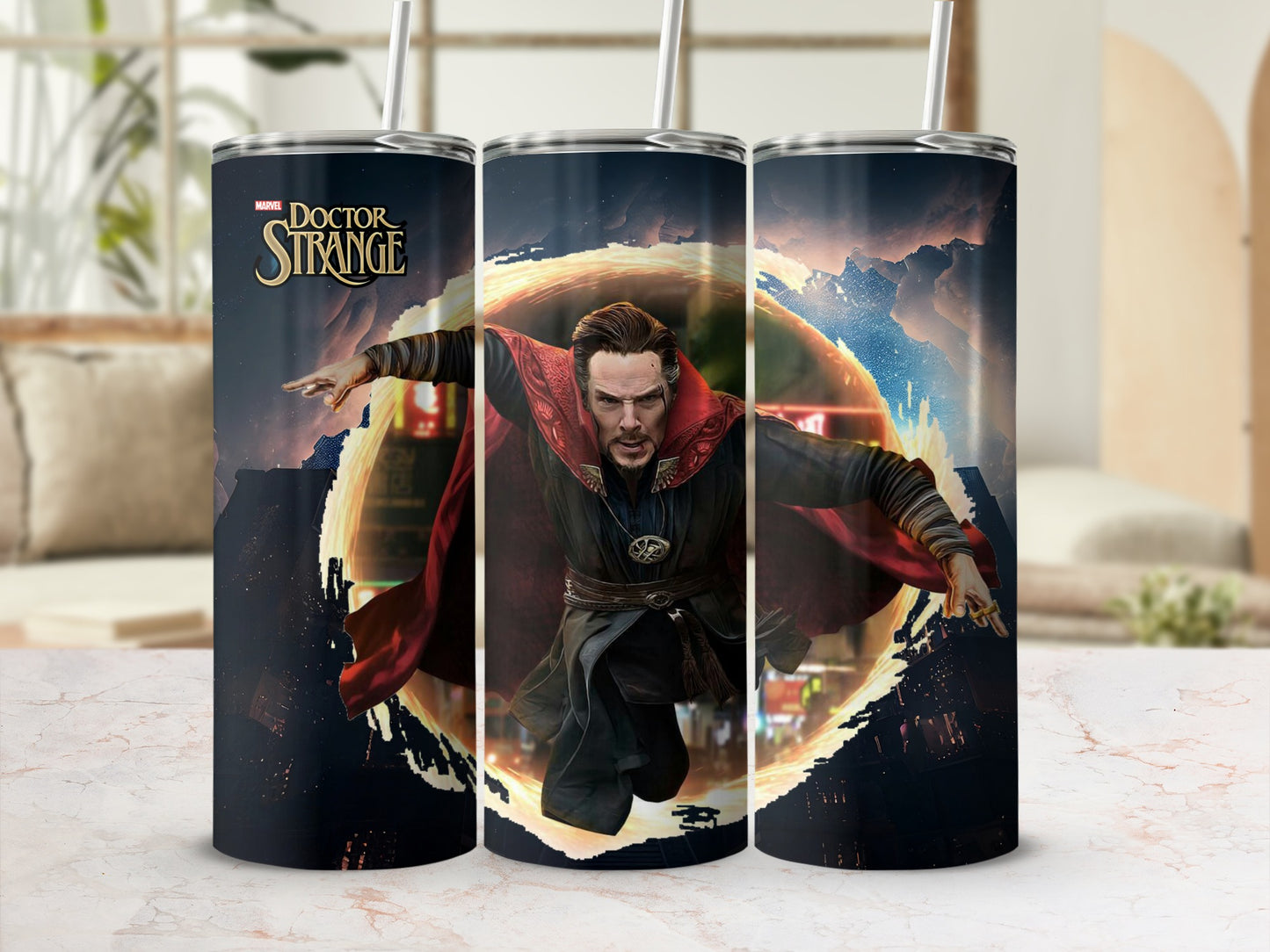Marvel Doctor Strange Tumbler with Straw and Lid