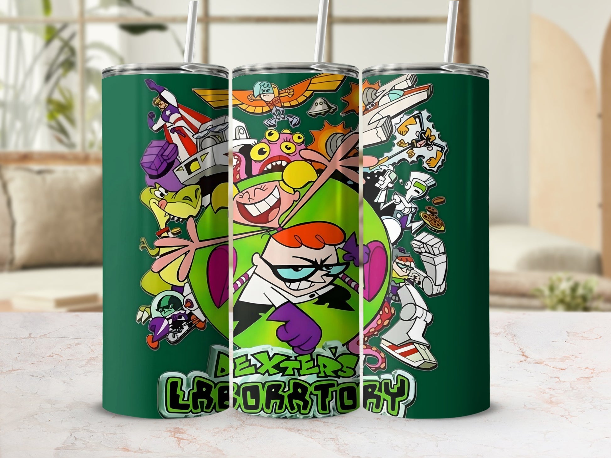 Dexter's Laboratory Cartoon Art Tumbler