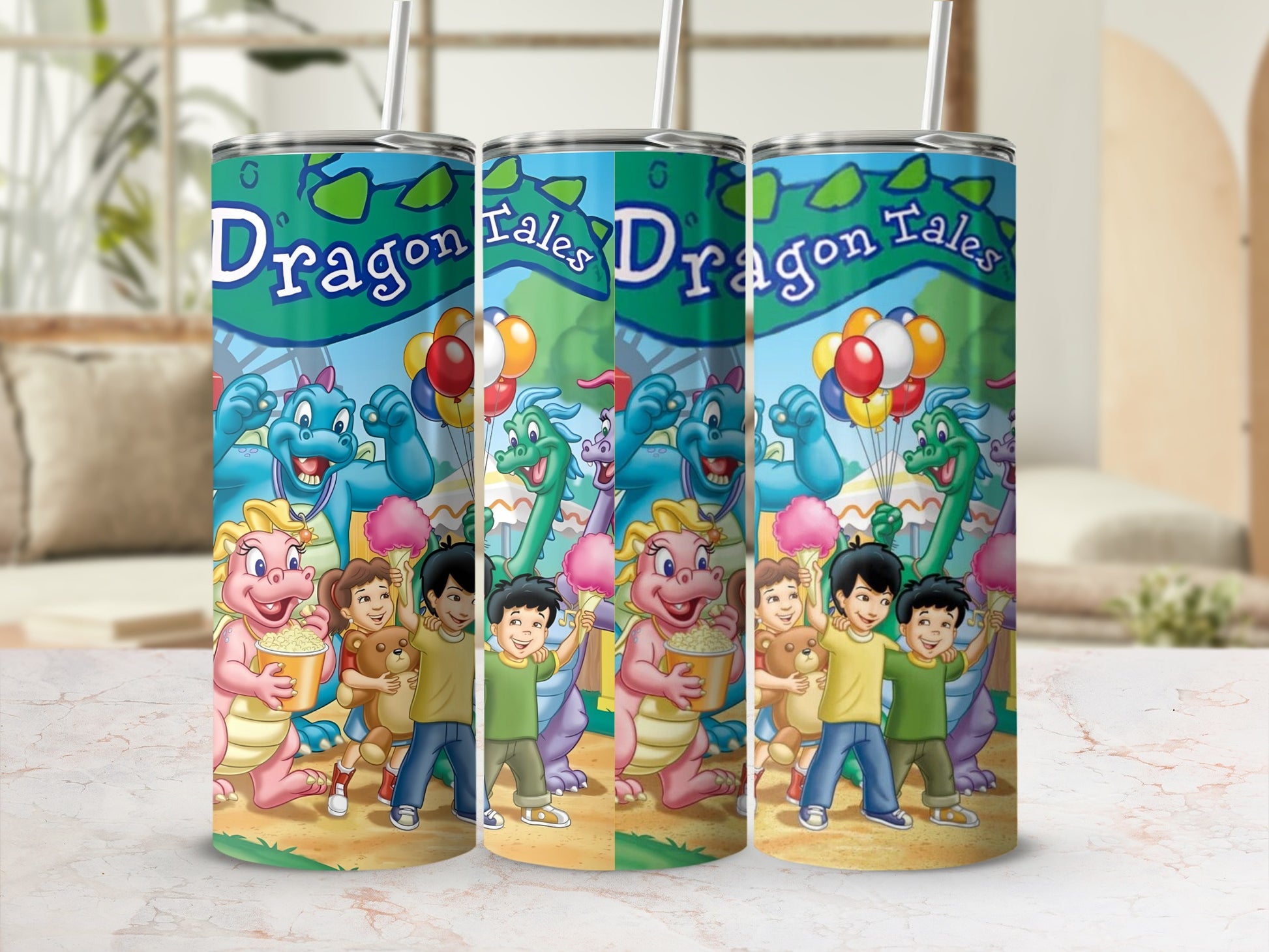 Dragon Tales Colorful Children's Tumbler Drinkware