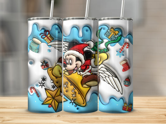 Christmas Cartoon Character Holiday Tumbler Cup